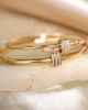 Gold nail bracelet